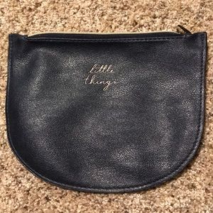Faux-leather makeup bag!